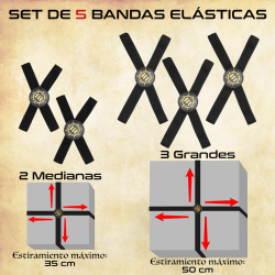 5 Bandas Elásticas Premium para Juegos de Mesa - ENHANCE