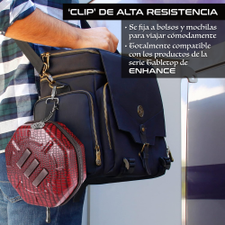 Estuche y Bandeja Premium Piel de Dragón color Rojo - ENHANCE