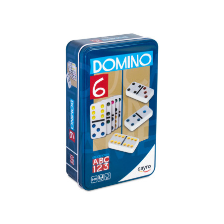 DOMINO DOBLE 6 COLORS METAL BOX